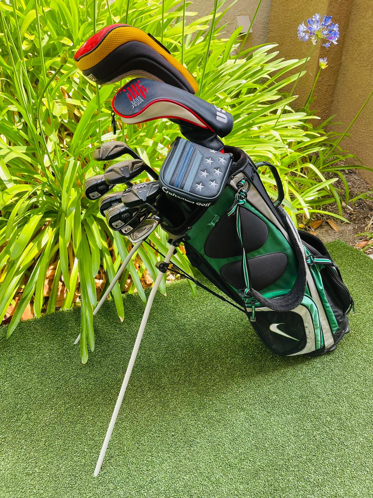 TaylorMade & Adams Senior Complete Golf Set,Woods,Irons,Putter,Stand