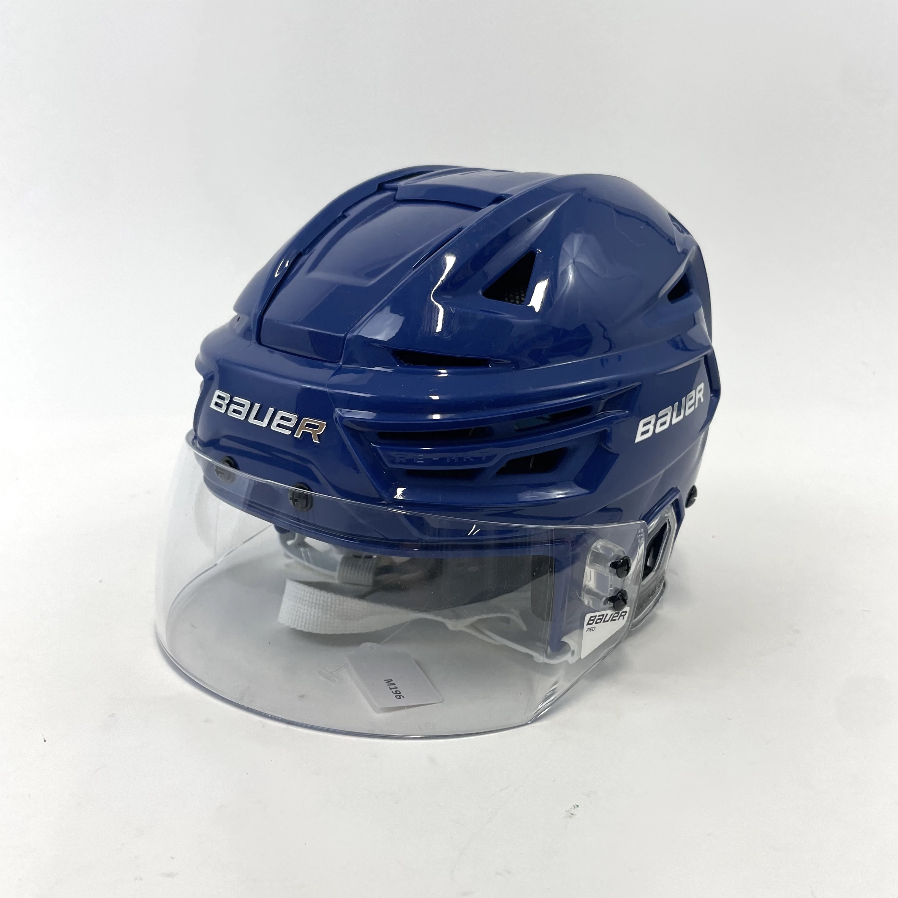 Used Royal Blue Bauer ReAkt 150 Helmet with Bauer Pro Visor Senior
