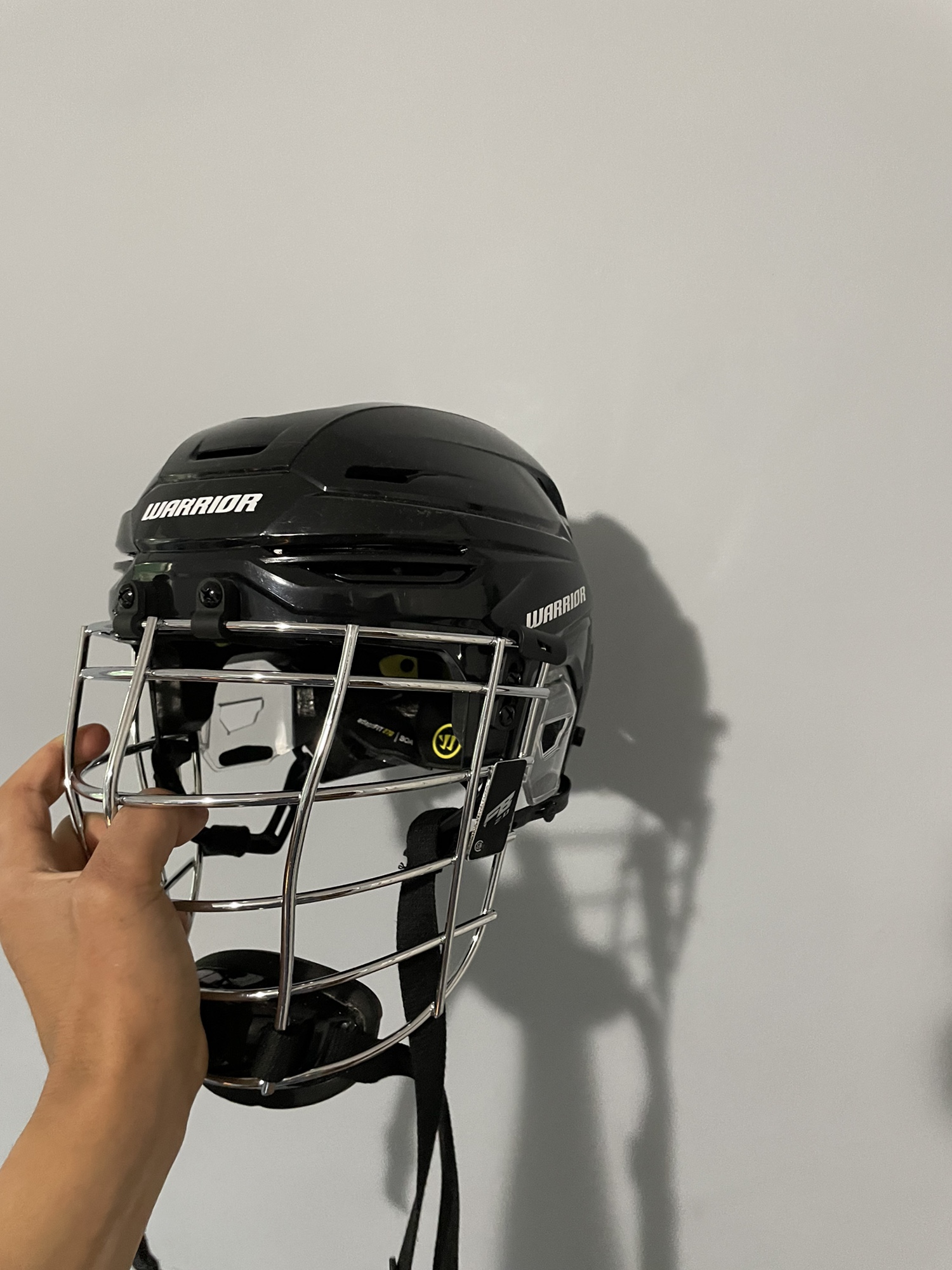 warrior fatboy alpha pro box lacrosse helmet