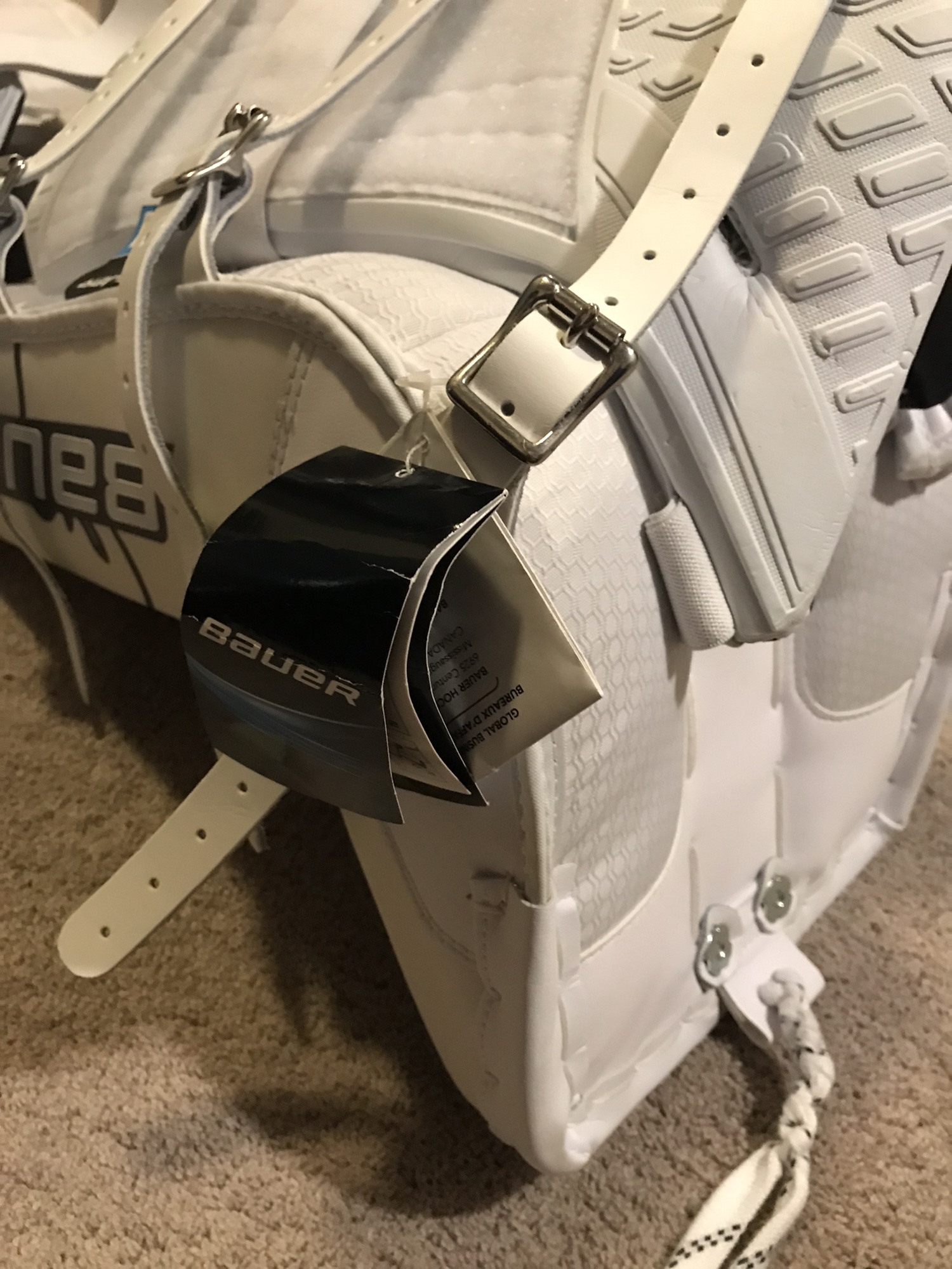 Buffalo Sabres Linus Ullmark Pro Return Bauer 2S Pro Leg Pads