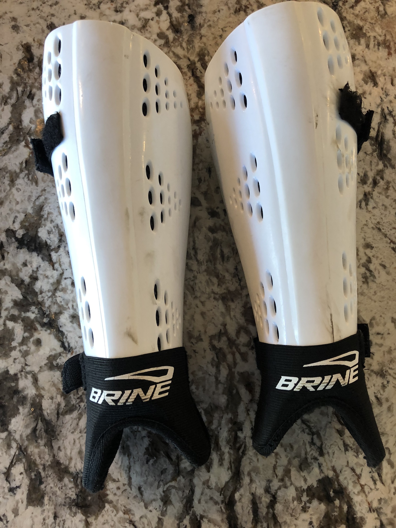 Brine lacrosse goalie shin guards SidelineSwap