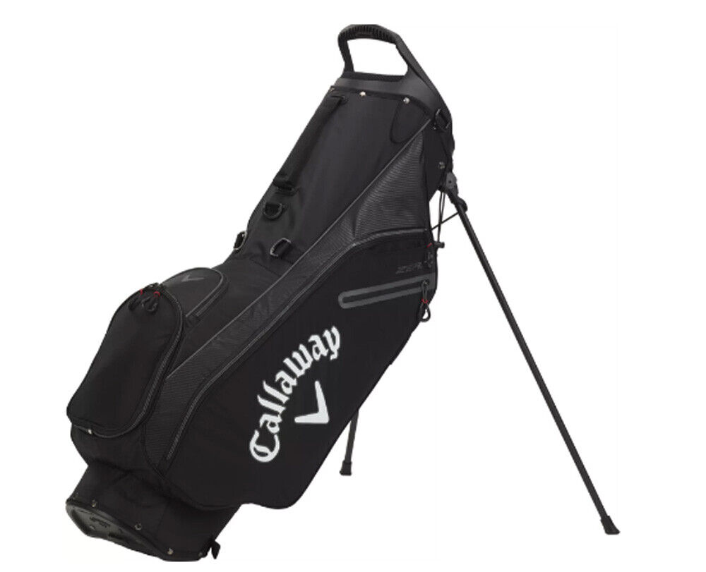 NEW Callaway Hyper Lite Zero Black/White/Charcoal Double Strap Stand