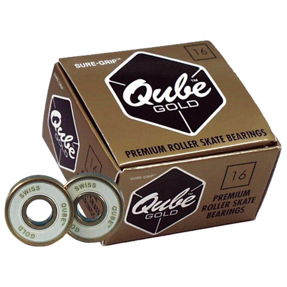 Sure Grip Qube Gold Roller Skate Bearings 16 Pack SidelineSwap
