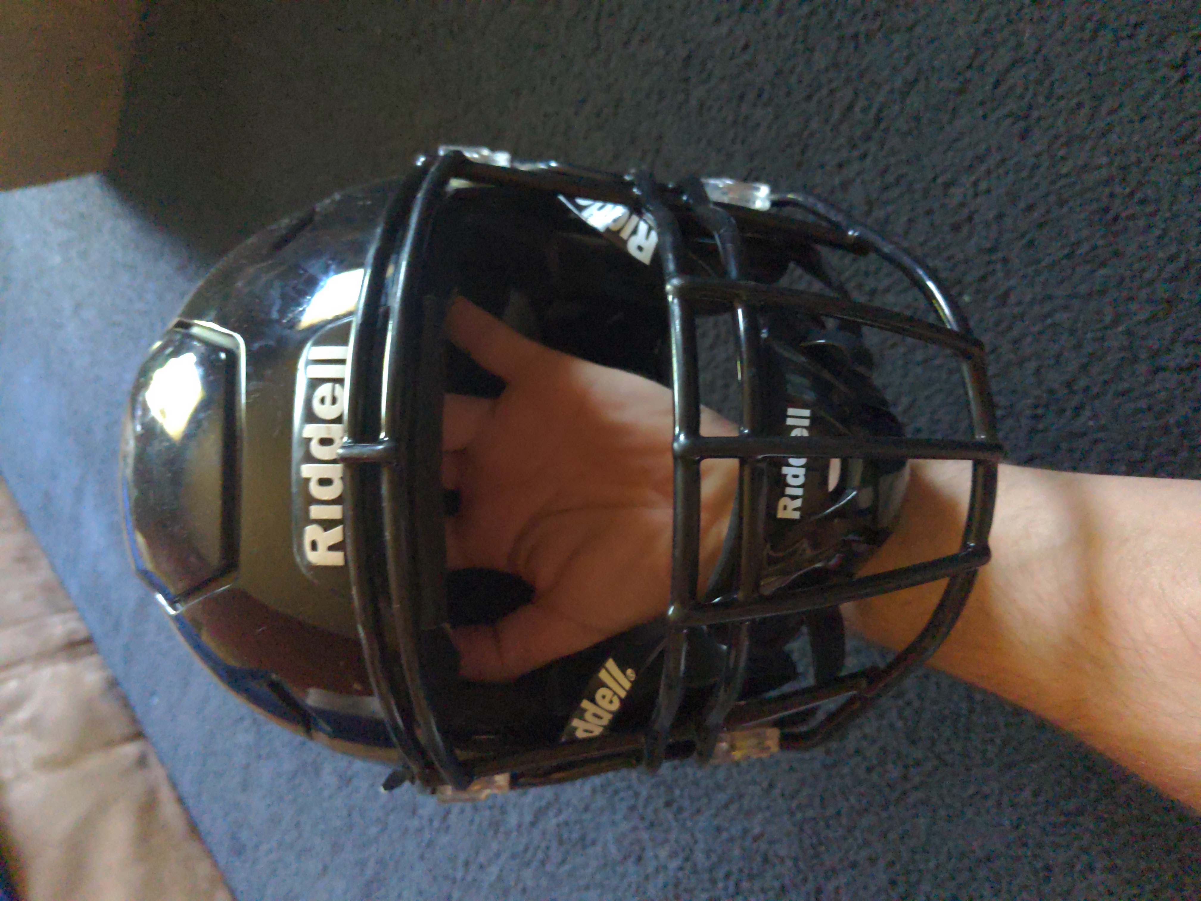 Adult Used Large Riddell black SpeedFlex Helmet SidelineSwap
