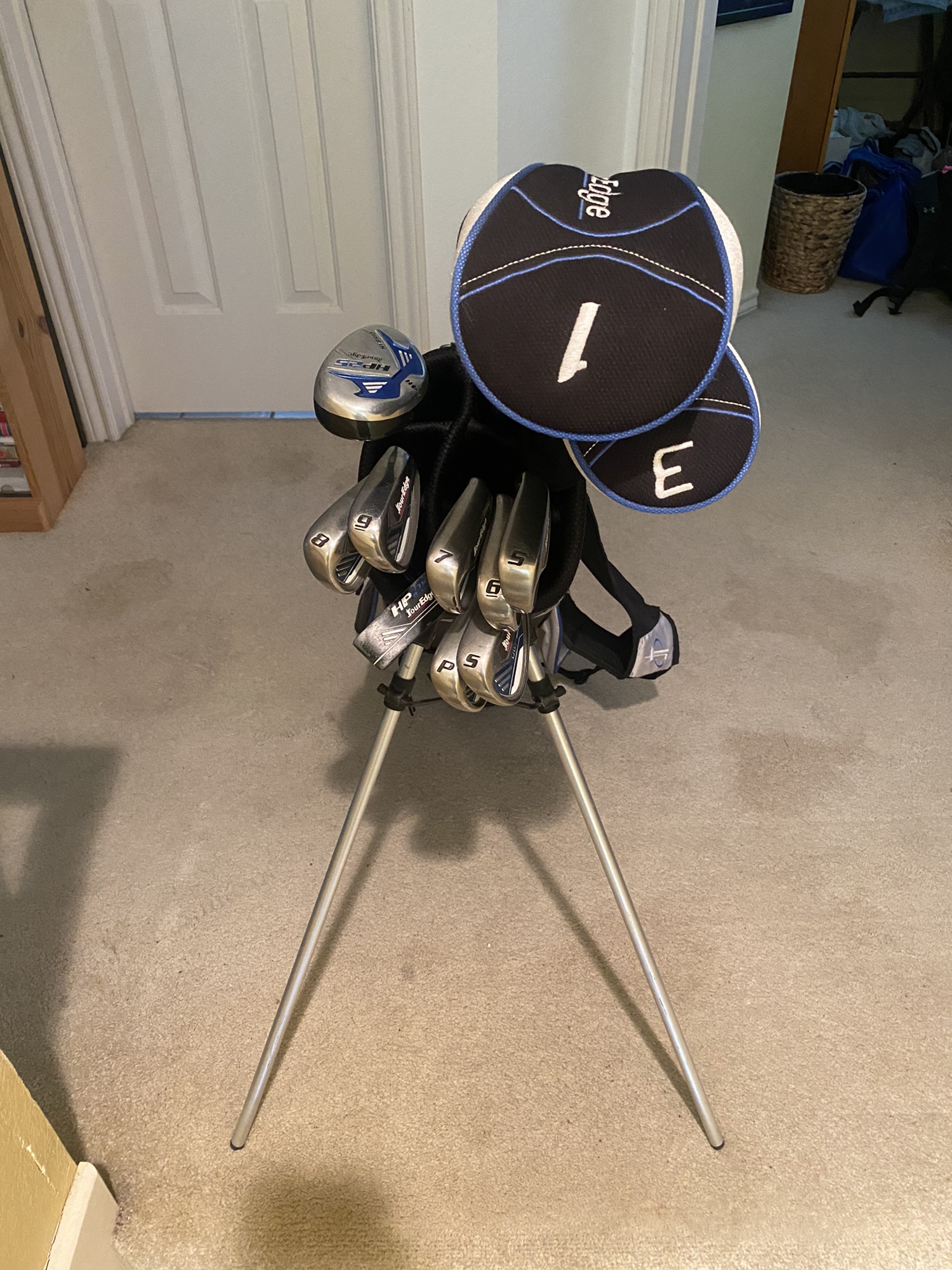 Tour Edge HP25 Full Set Driver, 3wood, 4H, 5S Iron, Putter With Bag
