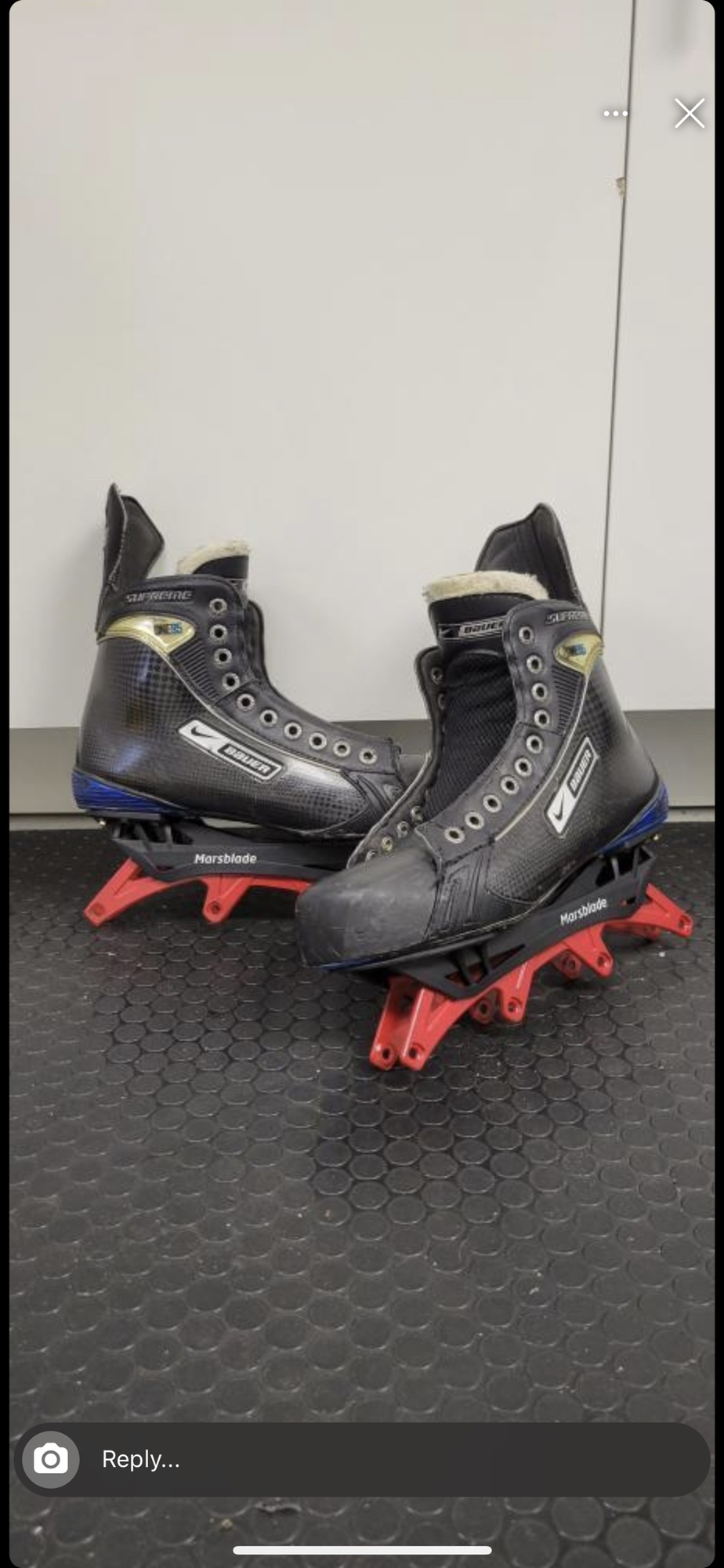 Nike Bauer One 95 Inline Hockey skate with Marsblade R1 (Custom Red