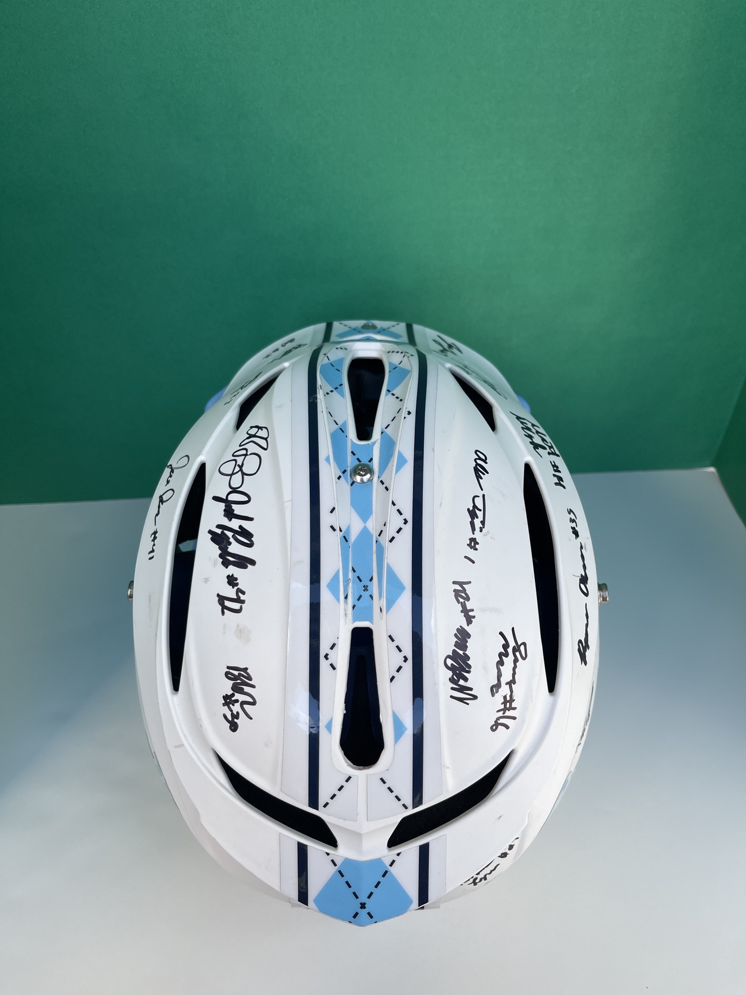UNC Mens Lacrosse Team Signed STX Helmet SidelineSwap