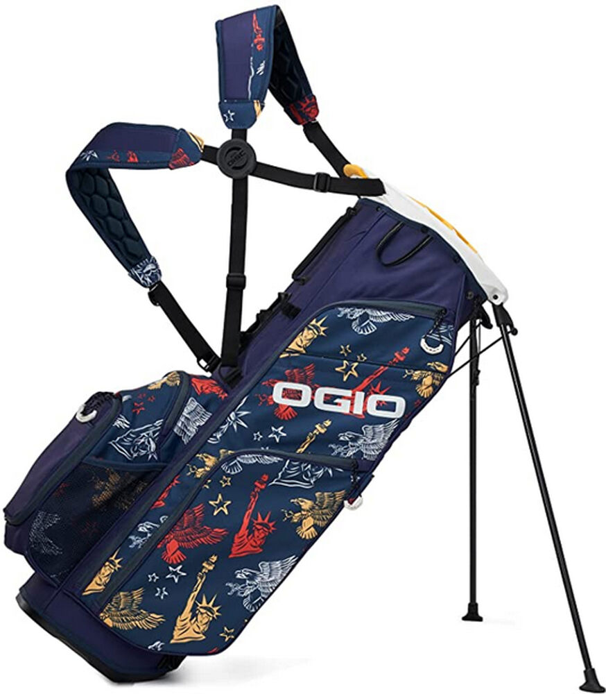 NEW 2022 Ogio Woode Hybrid 8 We Trust 8Way Stand/Carry Golf Bag