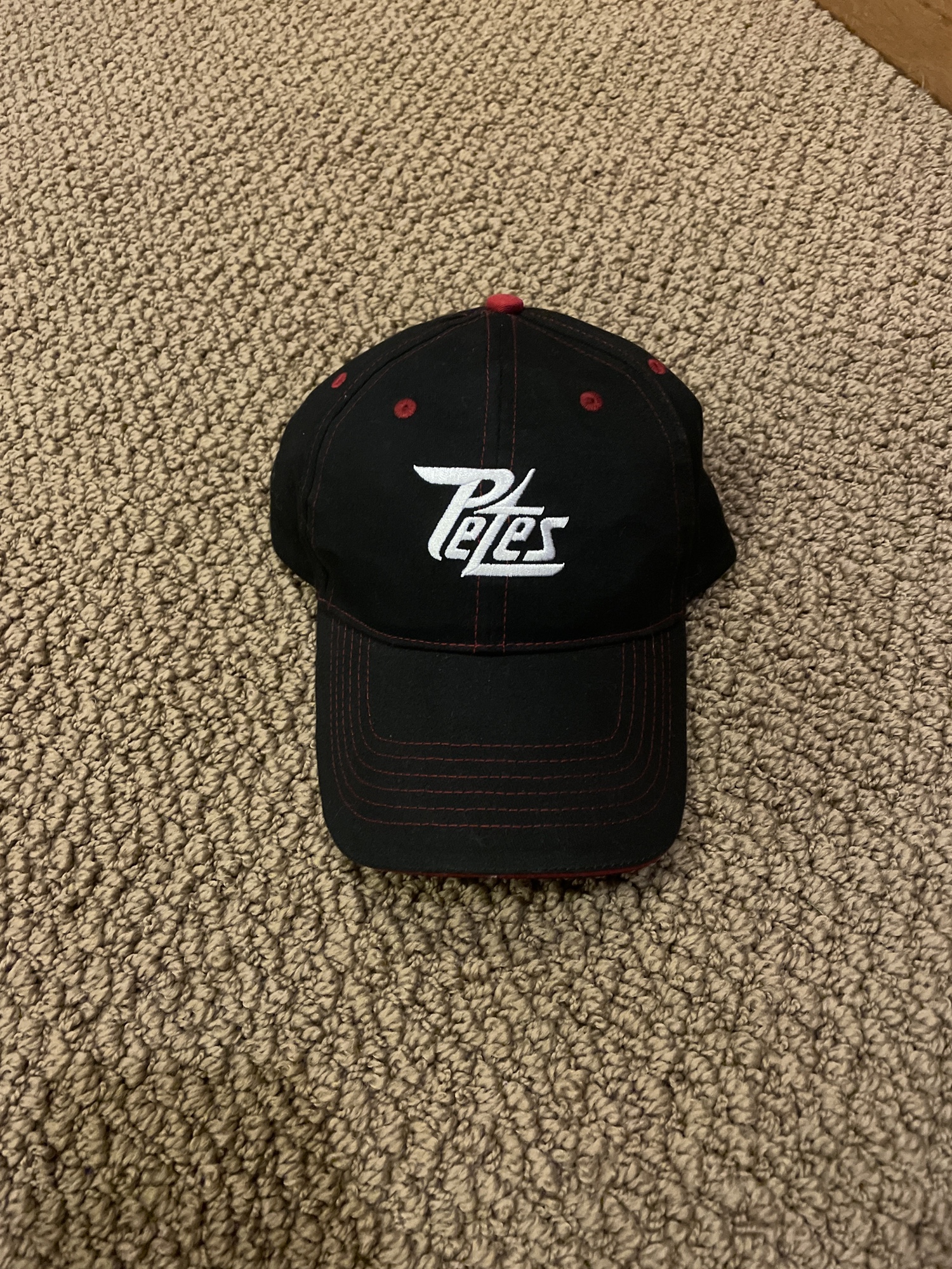 Peterborough Petes CCM Black Adjustable hat New without tags SidelineSwap