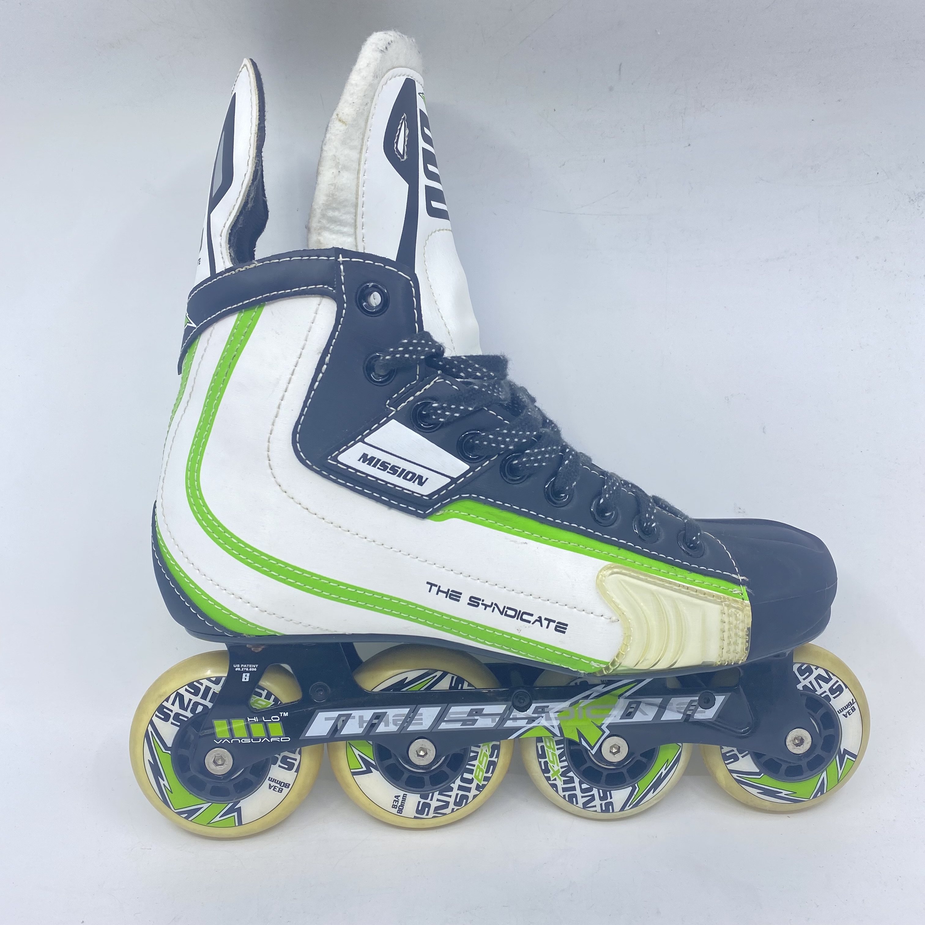 Used Mission The Syndicate SX Inline Skates Wide Width Size 8