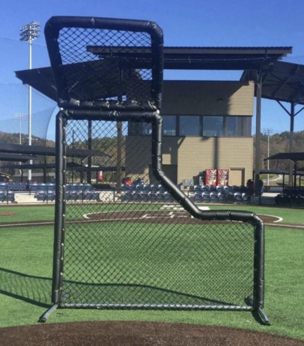 Batting Cage L Screen W Overhead Protection SidelineSwap
