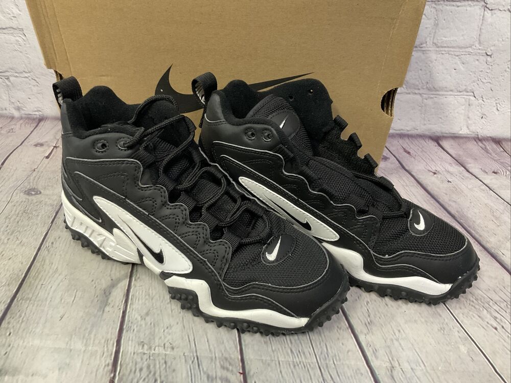 Nike Air Astro Grabber Mid Mens Football Shoes Size 7 Black White New