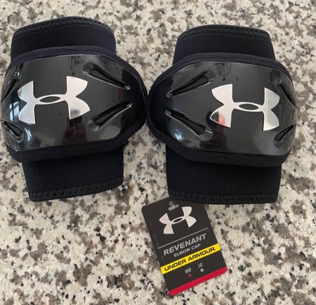 Under Armour lacrosse Revenant arm pads elbow caps NEW M medium