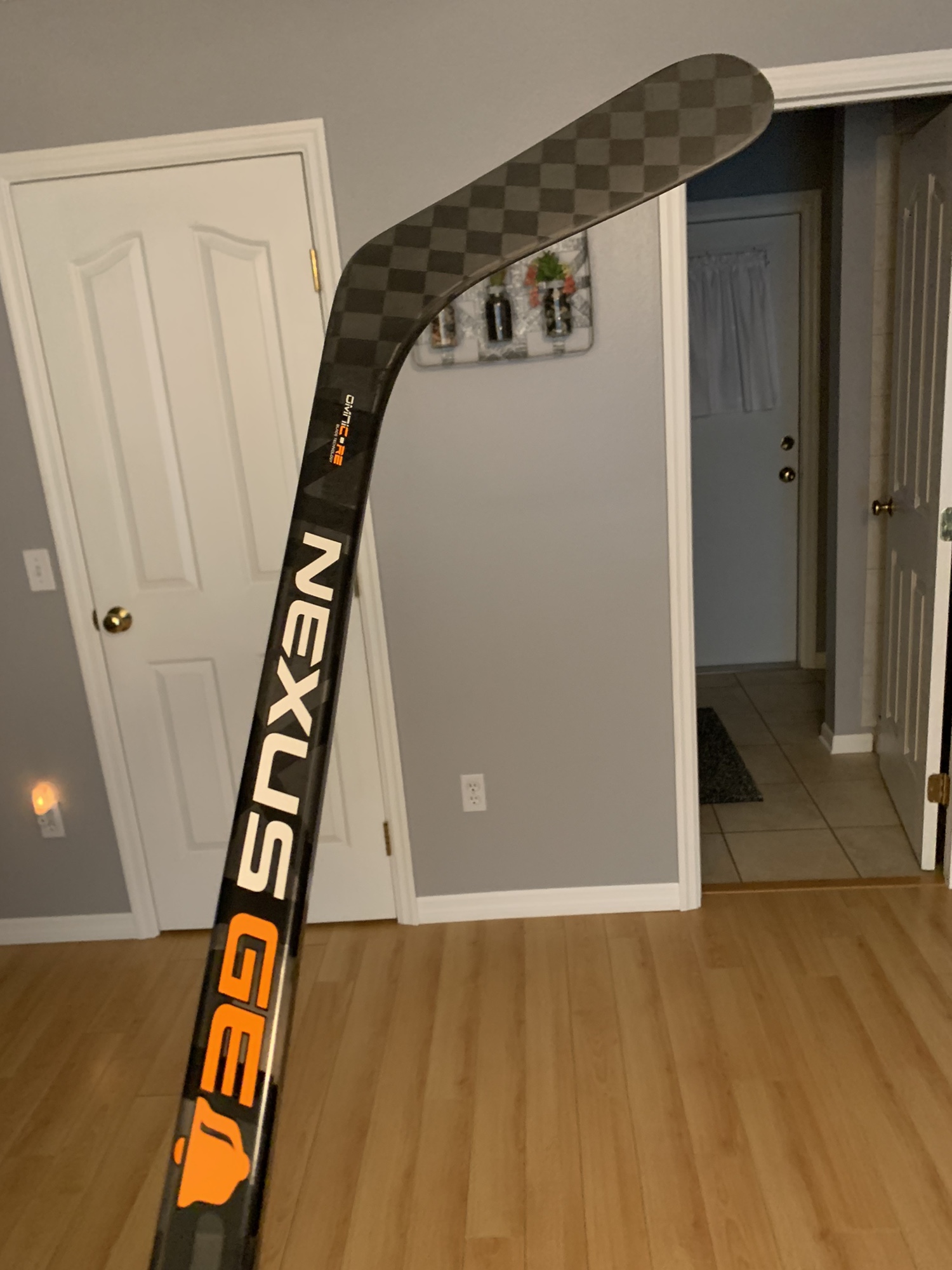 *USED ONCE* zac bell edition nexus geo 70 flex p92 orange and black hockey stick SidelineSwap