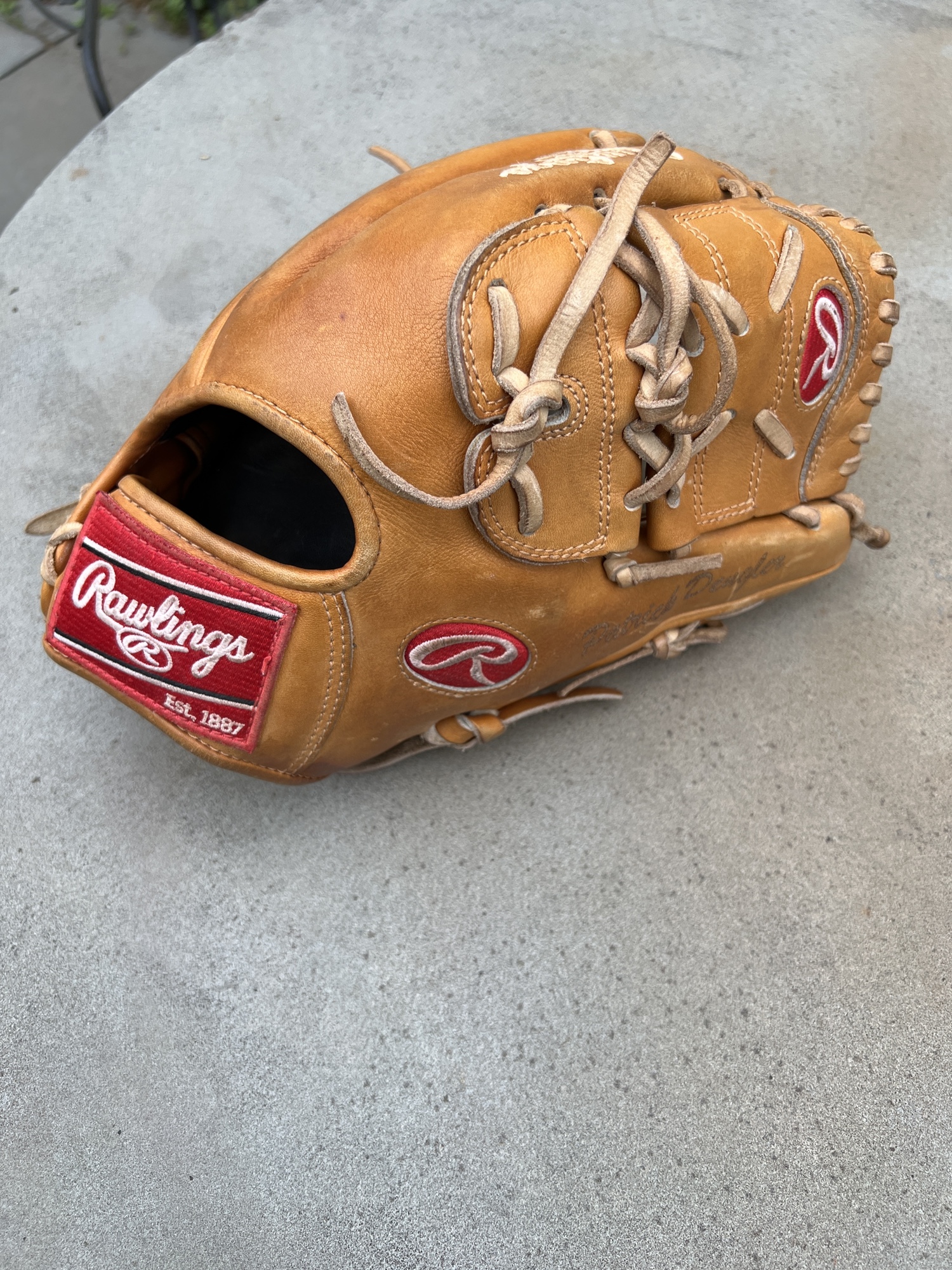 Used Right Hand Throw 12" Heart of the Hide Baseball Glove Infield