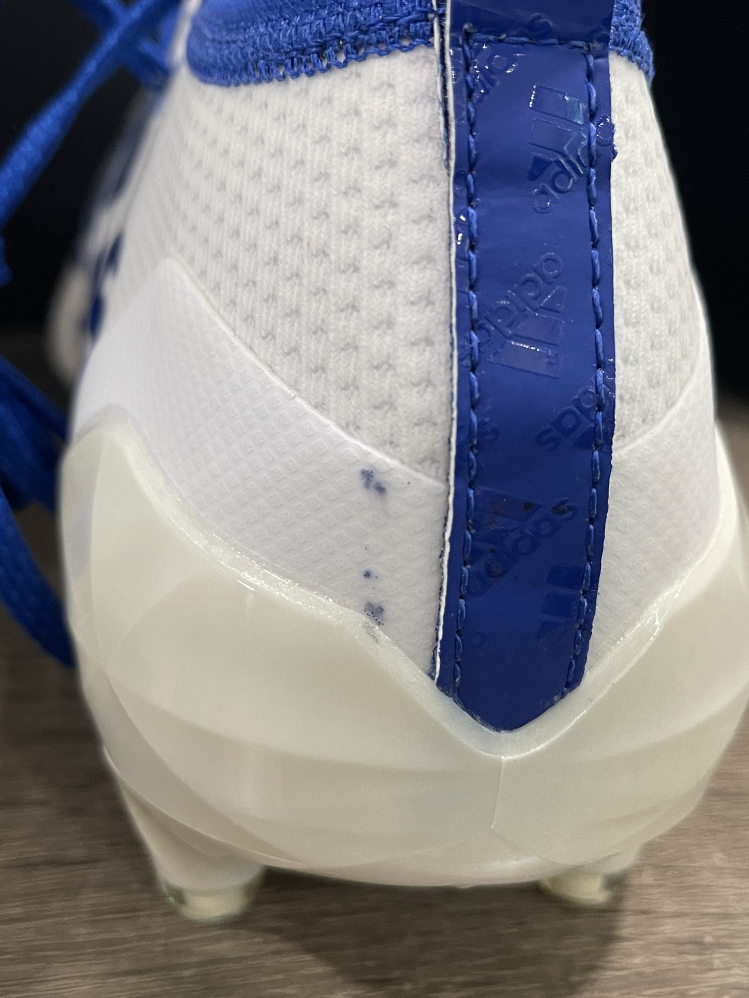 UNRELEASED Adidas Adizero 8.0 Football Cleats White Blue Men’s Size 15