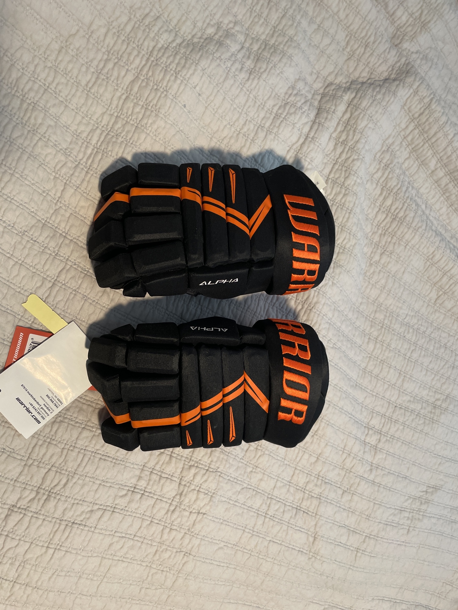 Black And Orange Hockey Gloves Size 14 SidelineSwap