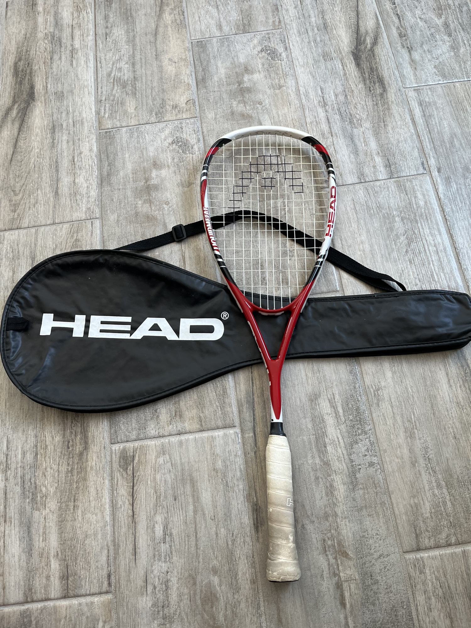 Head Liquidmetal Red SUPREME Squash Racquet Racket With Bag SidelineSwap