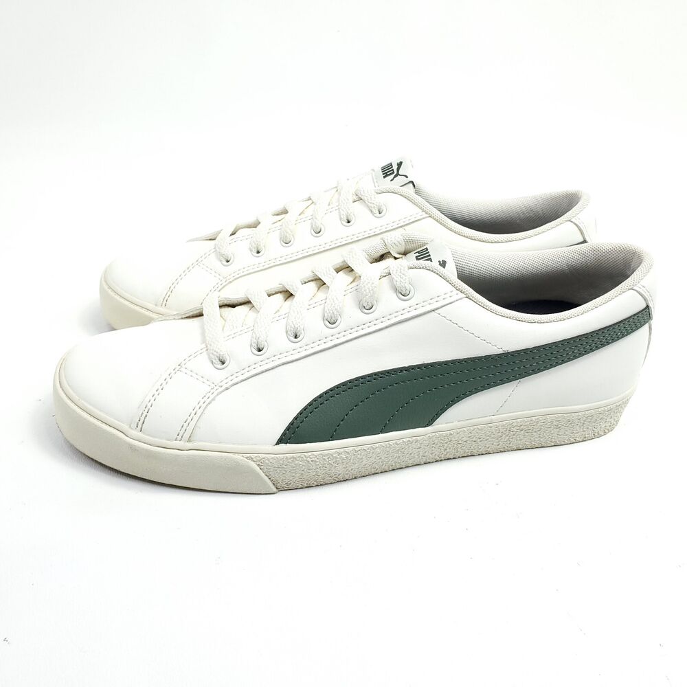 Puma Shoes Mens Bari Z White Green Sneakers Size 10 37303301 Low Top