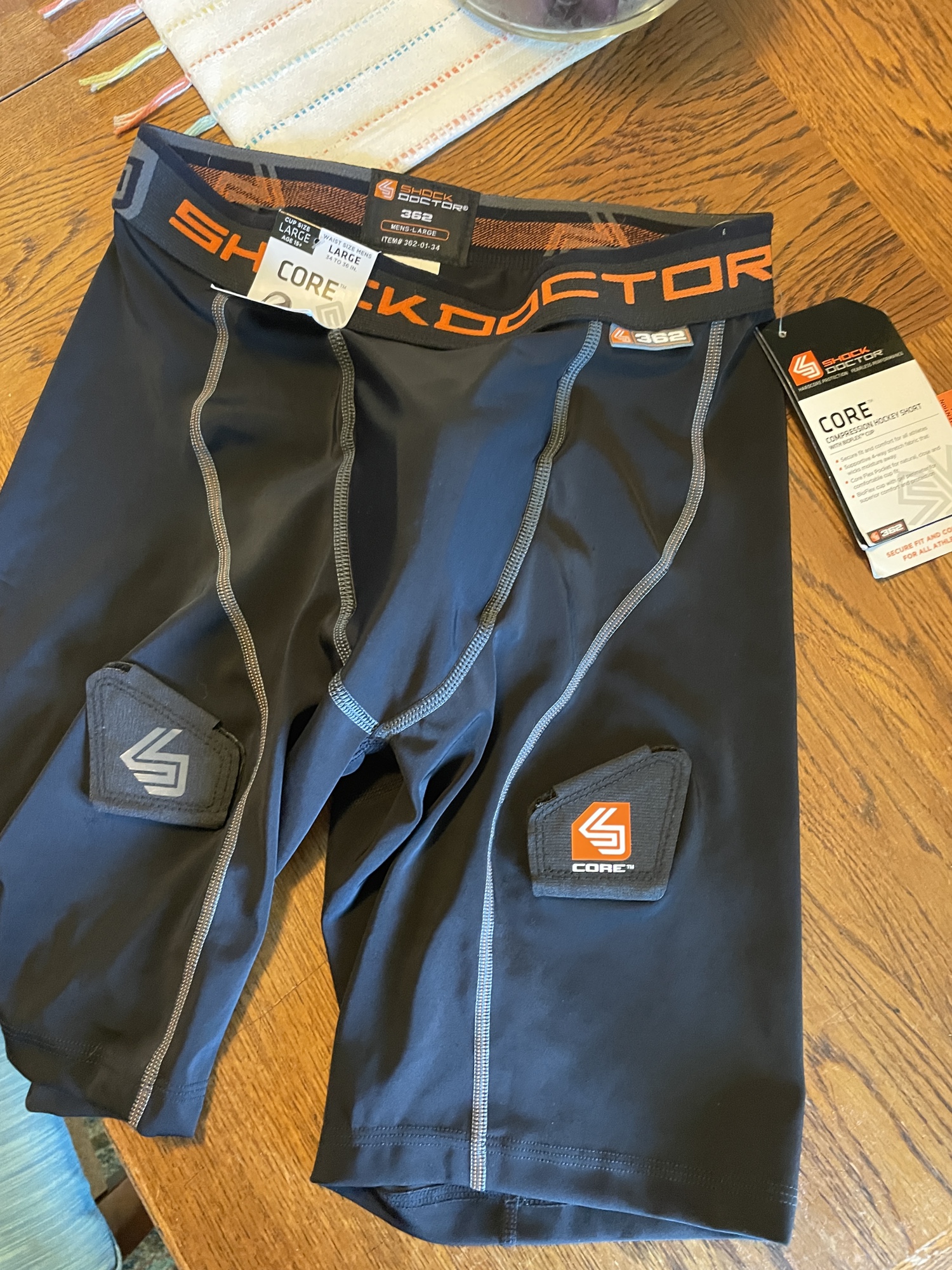 Mens large shock doctor hockey compression jock SidelineSwap