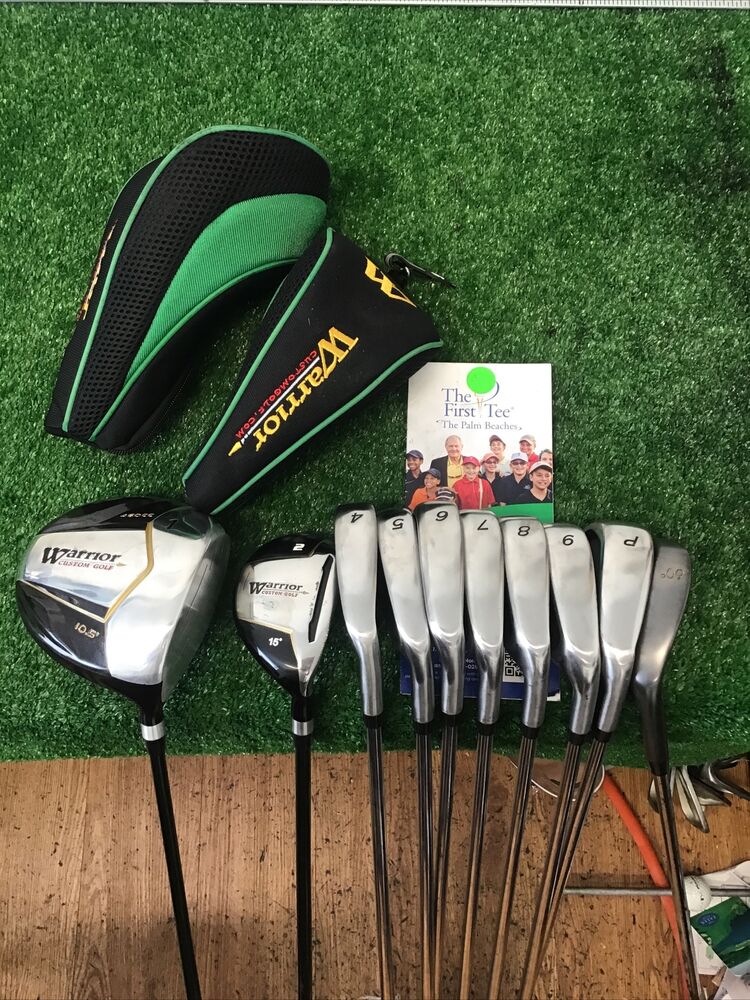 Warrior Custom Golf Full Set Driver, 2Hy, 4PW Irons, Lob Wedge