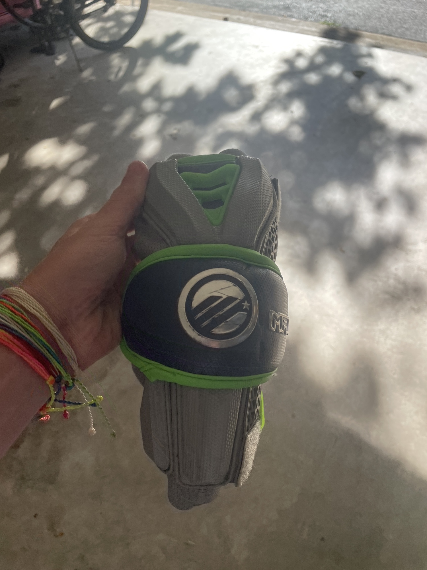 Colin Headlock Game Used And Signed Large Maverik Rome Elbow Pads SidelineSwap