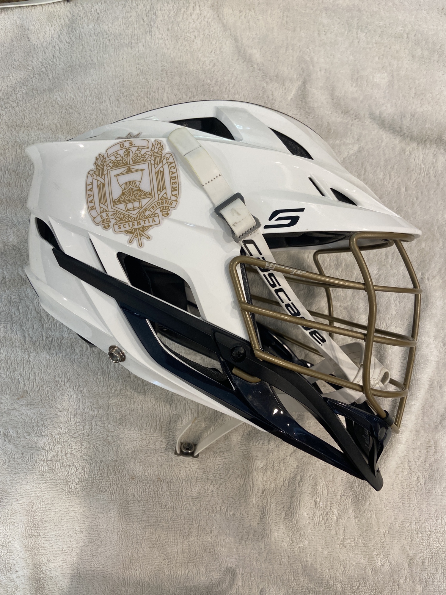 Navy Lacrosse Helmet SidelineSwap