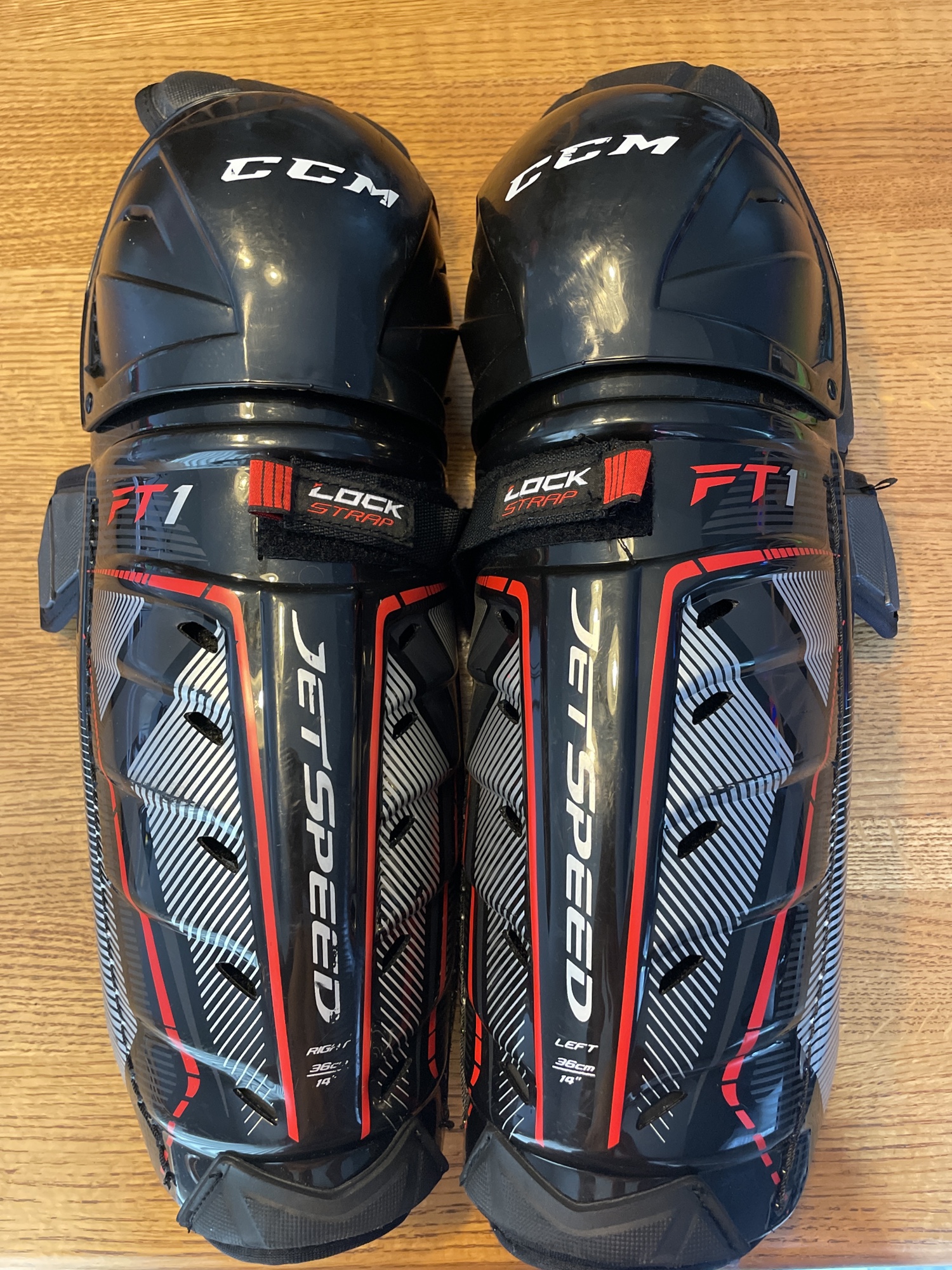 CCM Pro Stock JetSpeed FT1 Shin Pads SidelineSwap