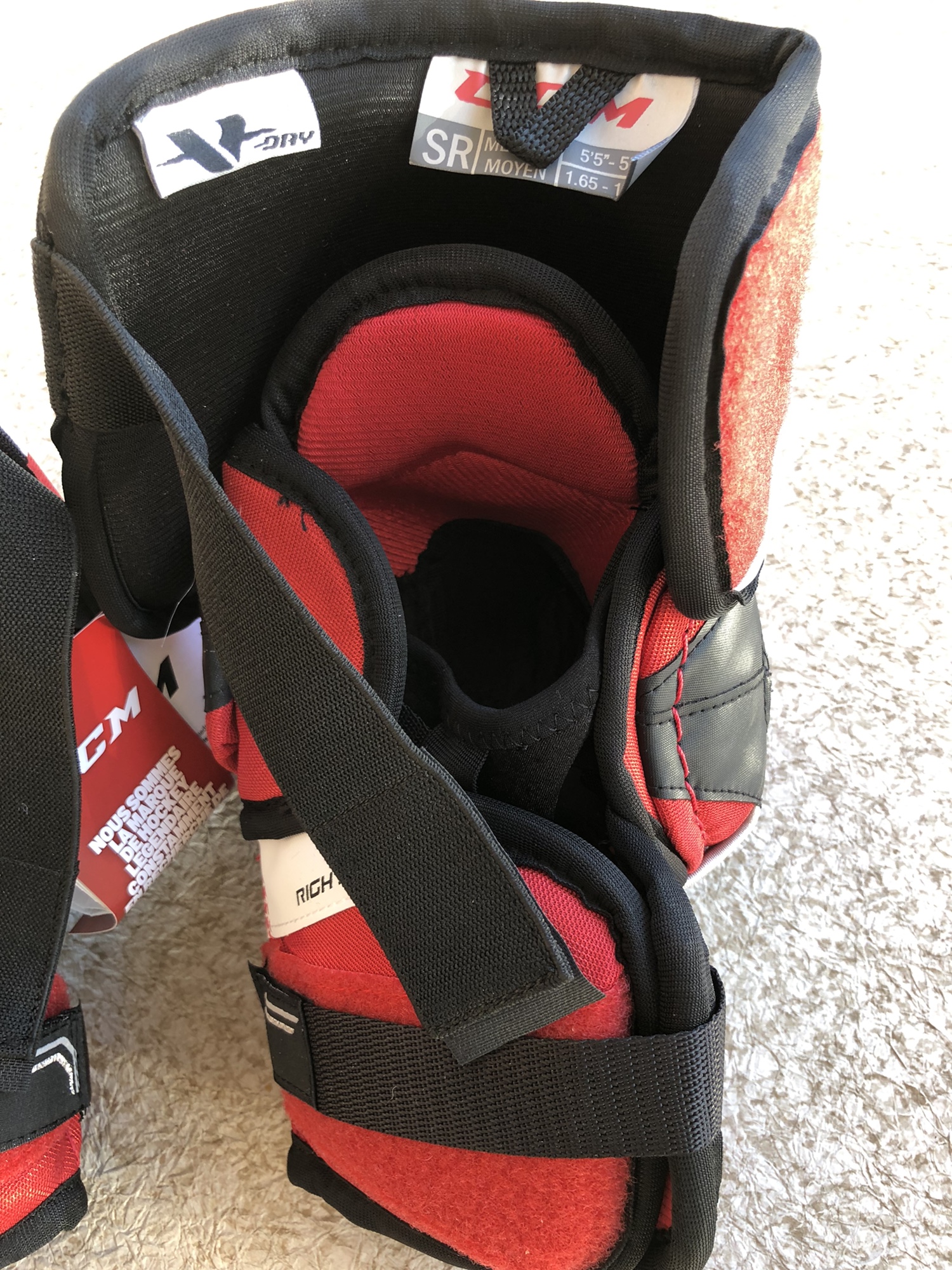 New EXTRA LARGE CCM CCM U+PRONHL Elbow Pads Pro Stock SidelineSwap