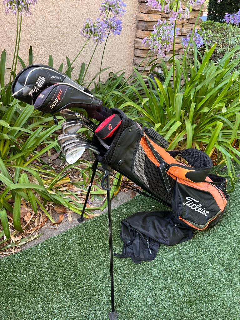Titleist Complete Golf Set, Stiff, DCI Irons, Woods, Putter, Stand Bag