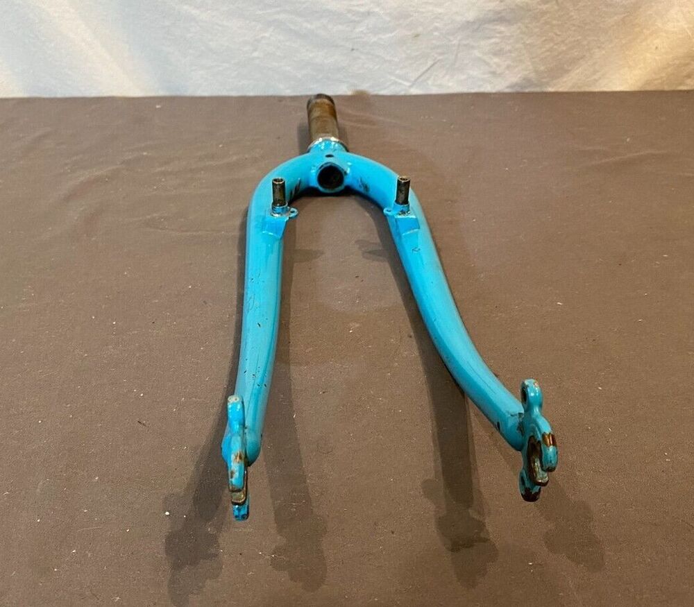 Vintage 1980s Tange CrMo Mountain Bike Fork Blue 110mm 1" Threaded