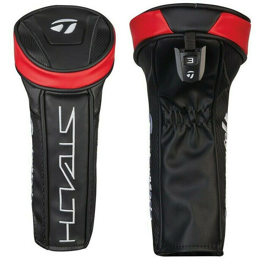 NEW TaylorMade Golf Stealth Black/Red Fairway Wood Headcover SidelineSwap NEW TaylorMade Golf Stealth Black/Red Fairway Wood Headcover SidelineSwap