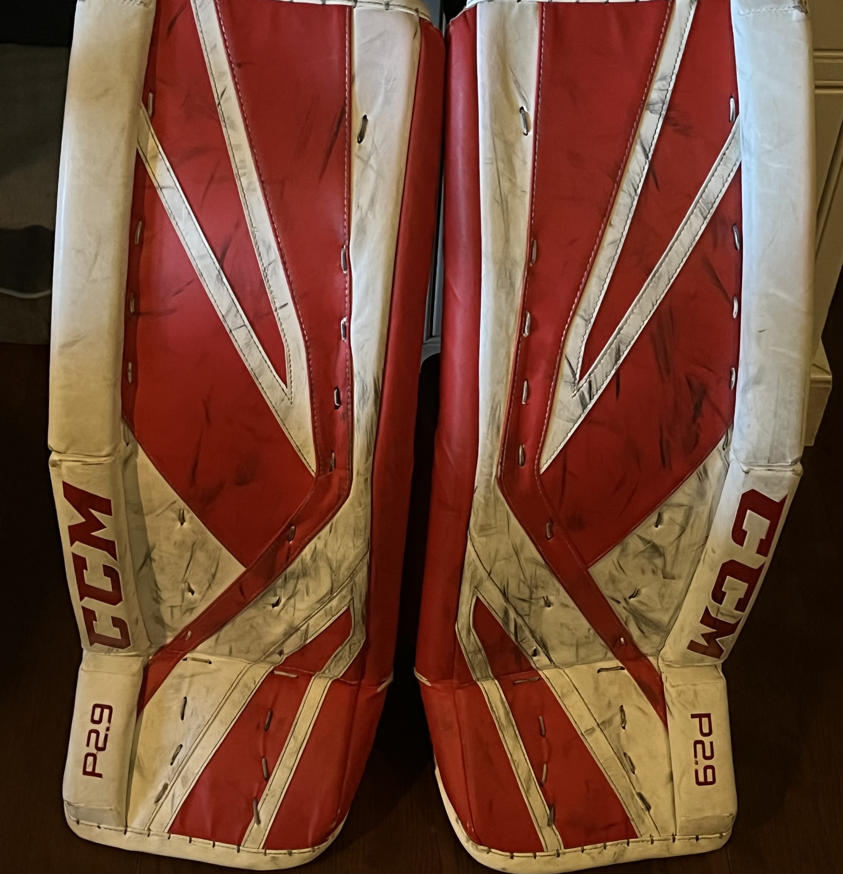 Used 32" CCM Premier P2.9 Goalie Leg Pads SidelineSwap
