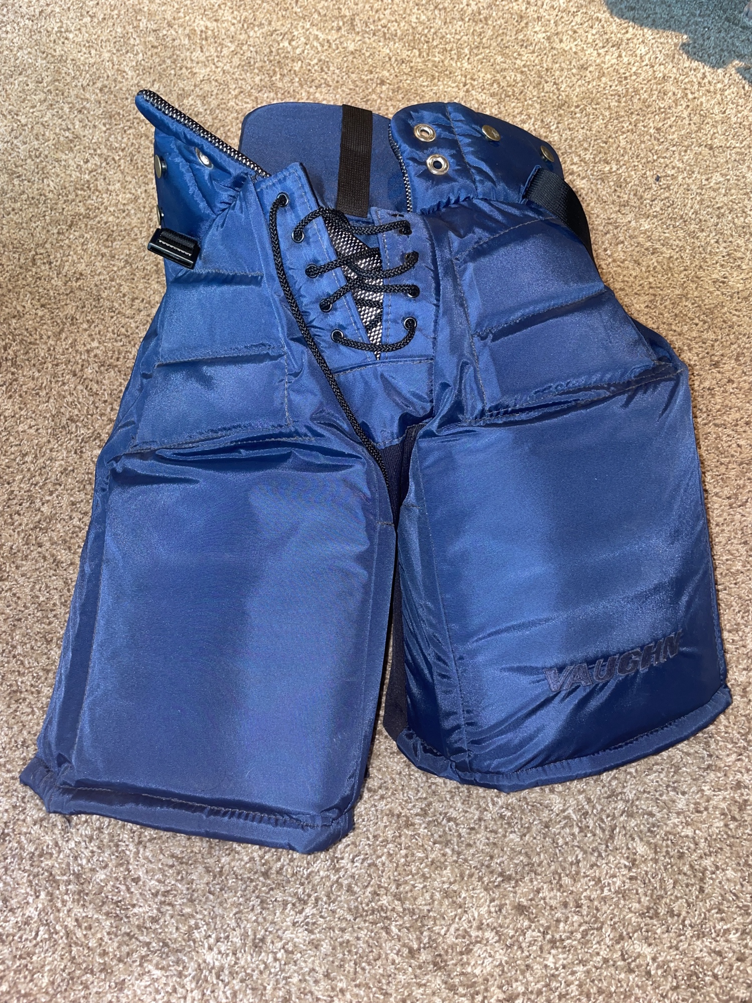 New Large Vaughn Pro Stock Hockey Goalie Pants Notre Dame SidelineSwap