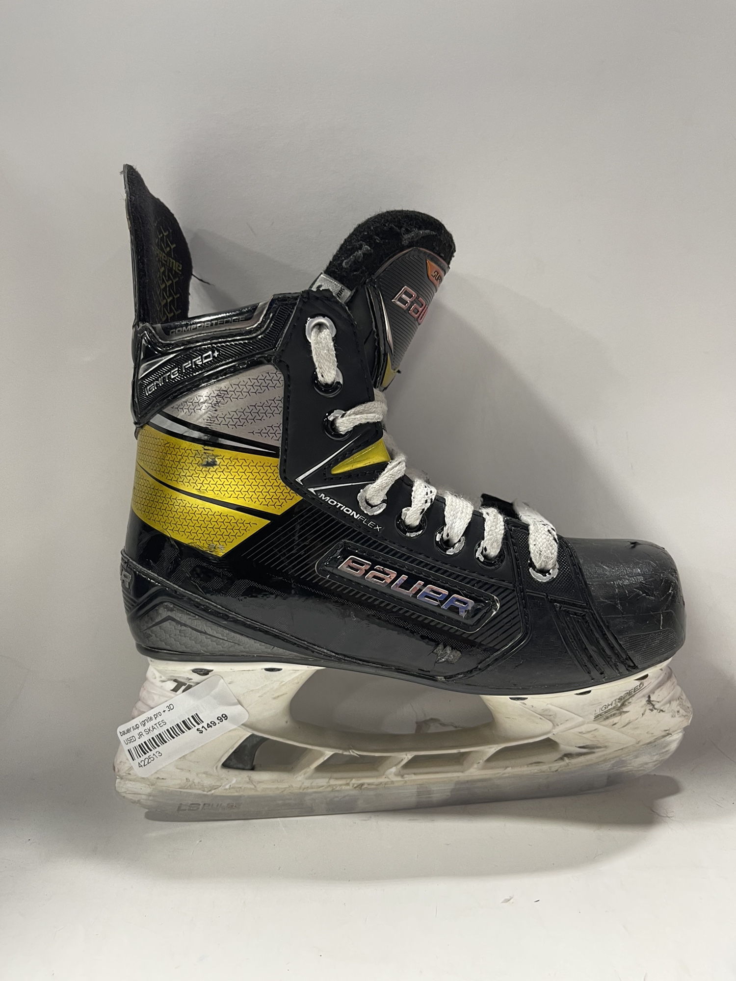 Used Bauer Regular Width Size 3 Supreme Ignite Pro+ Hockey Skates