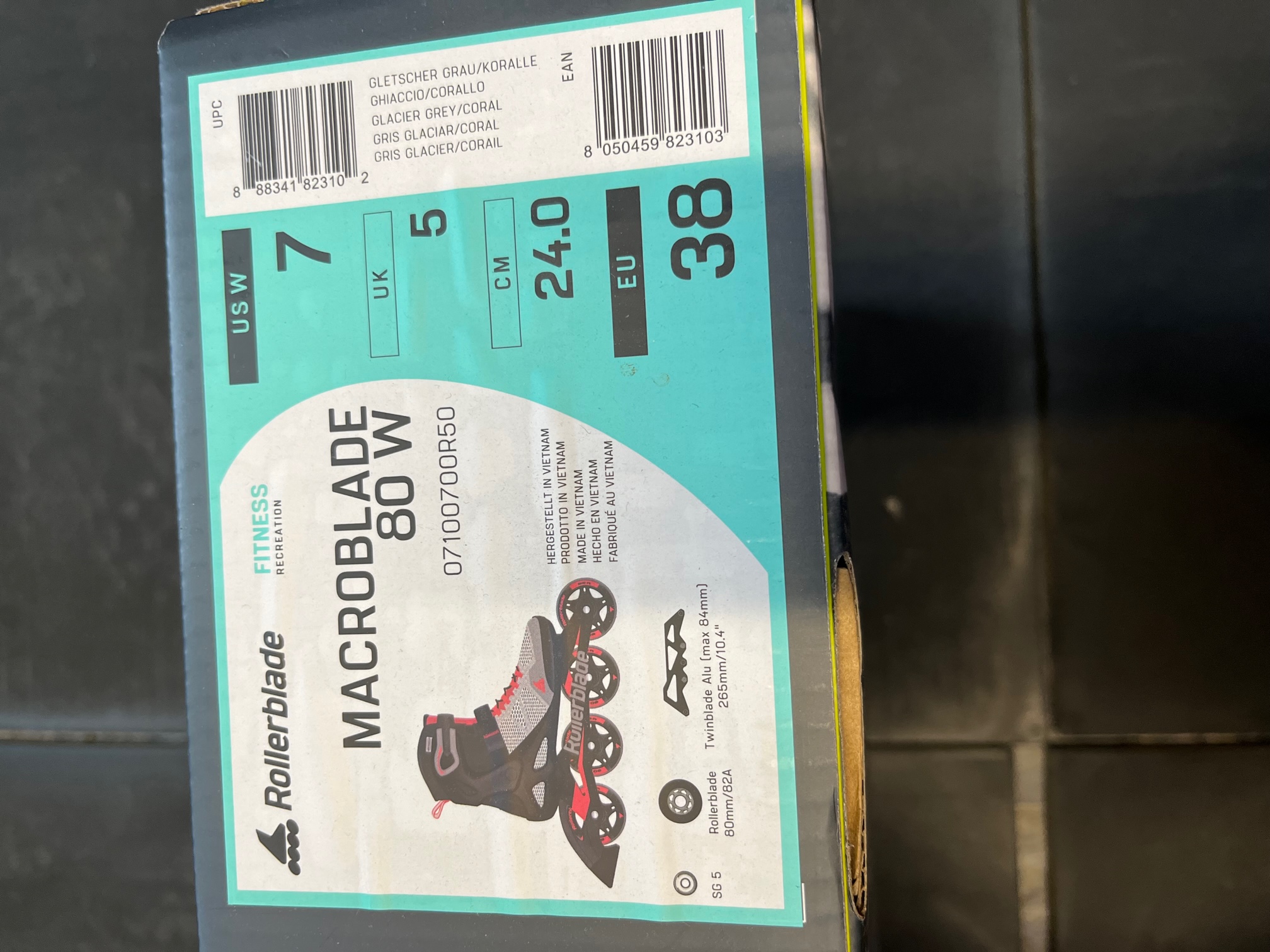 New New Rollerblade Macroblade 80 W Inline Skates Regular Width Size 7