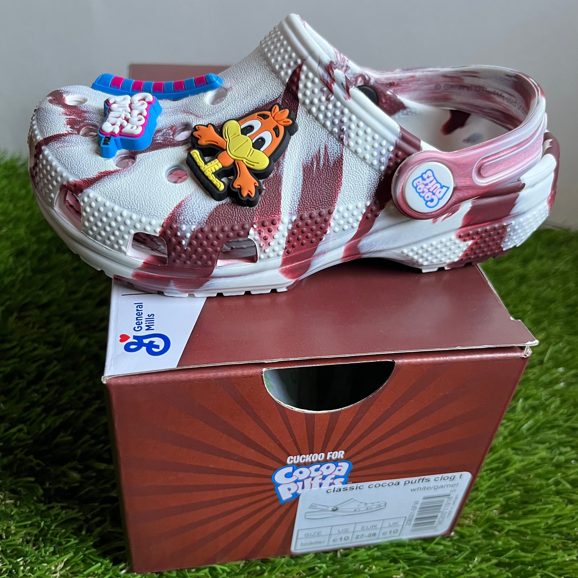 Crocs Cocoa Puffs Cereal Classic Clogs Size 10C Kids Toddler Baby