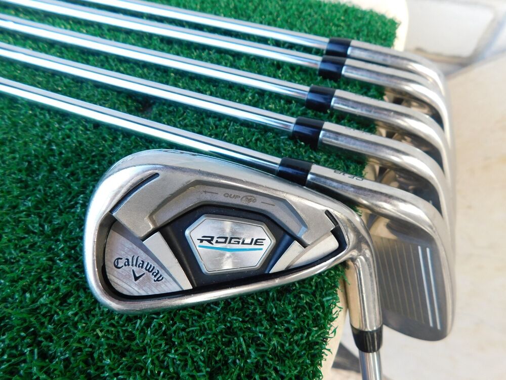 Callaway Rogue (5iPW) Iron Set w/ KBS TOUR Stiff Flex Shafts