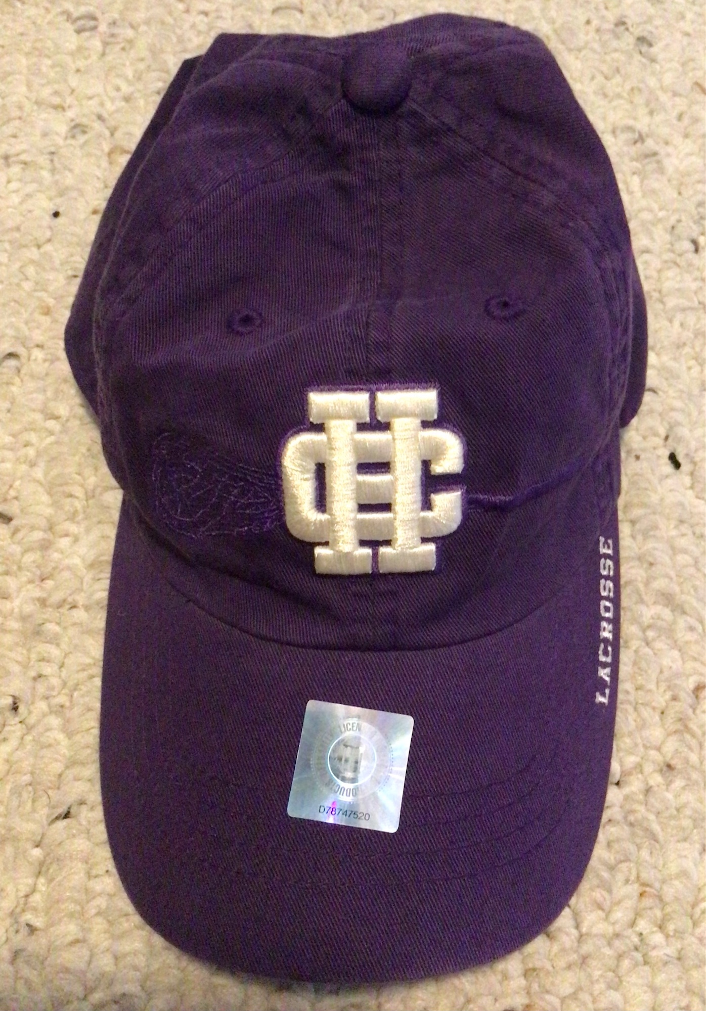 Holy Cross Lacrosse hat new American Needle SidelineSwap