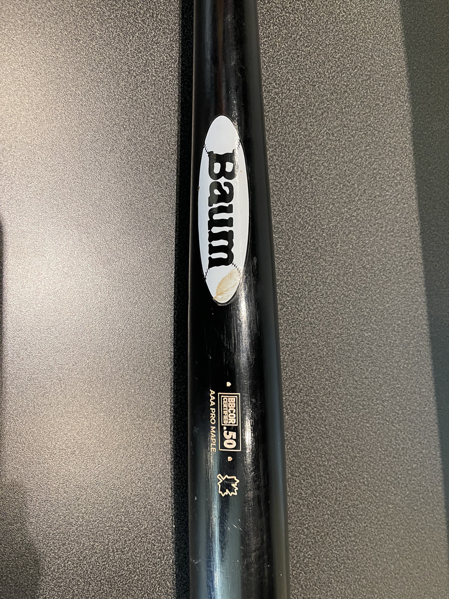 Used 2022 Wood (3) 28 oz 31" baum bat Bat SidelineSwap