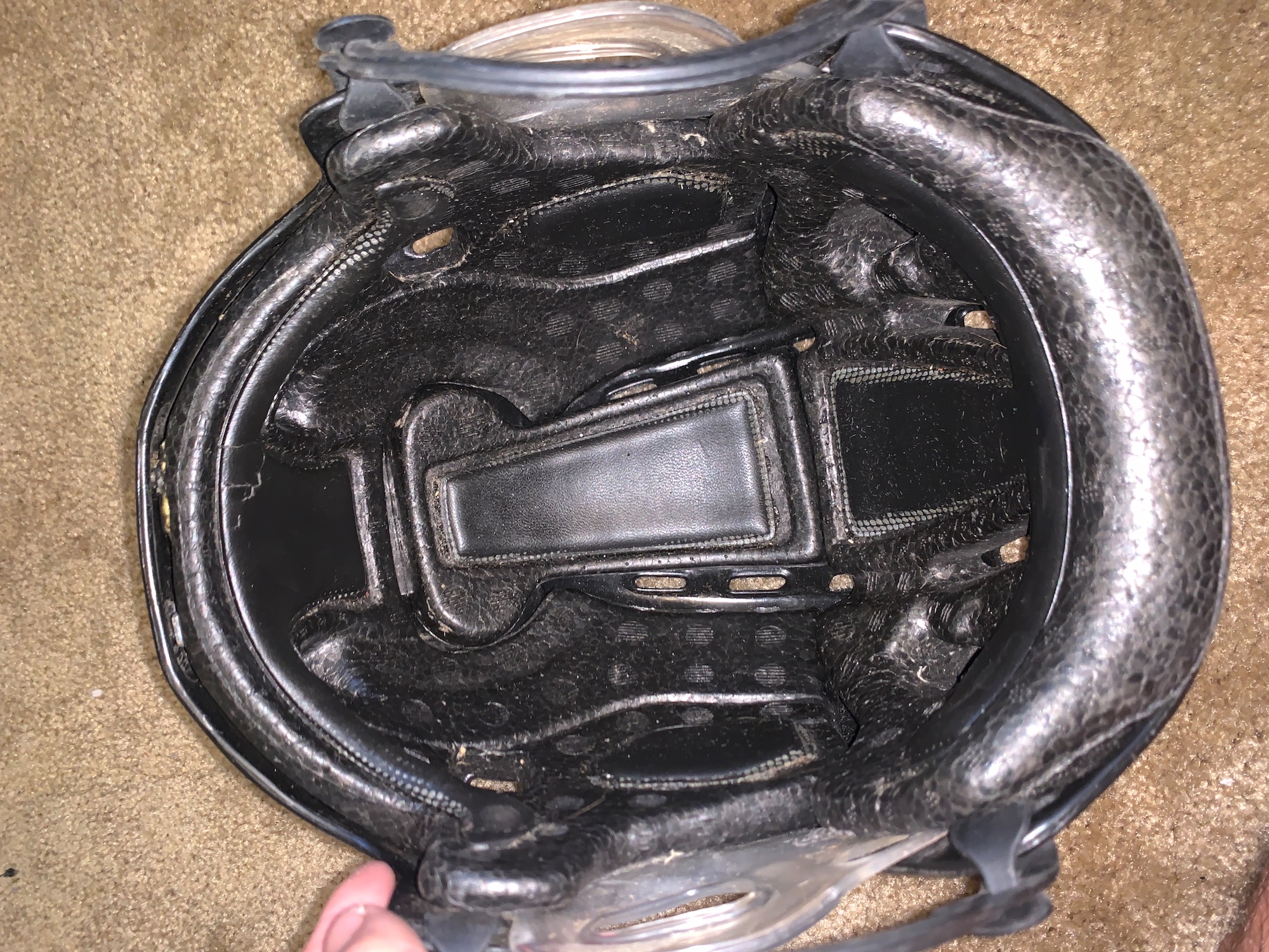 Black Nike Hockey / Box Lacrosse Helmet SidelineSwap