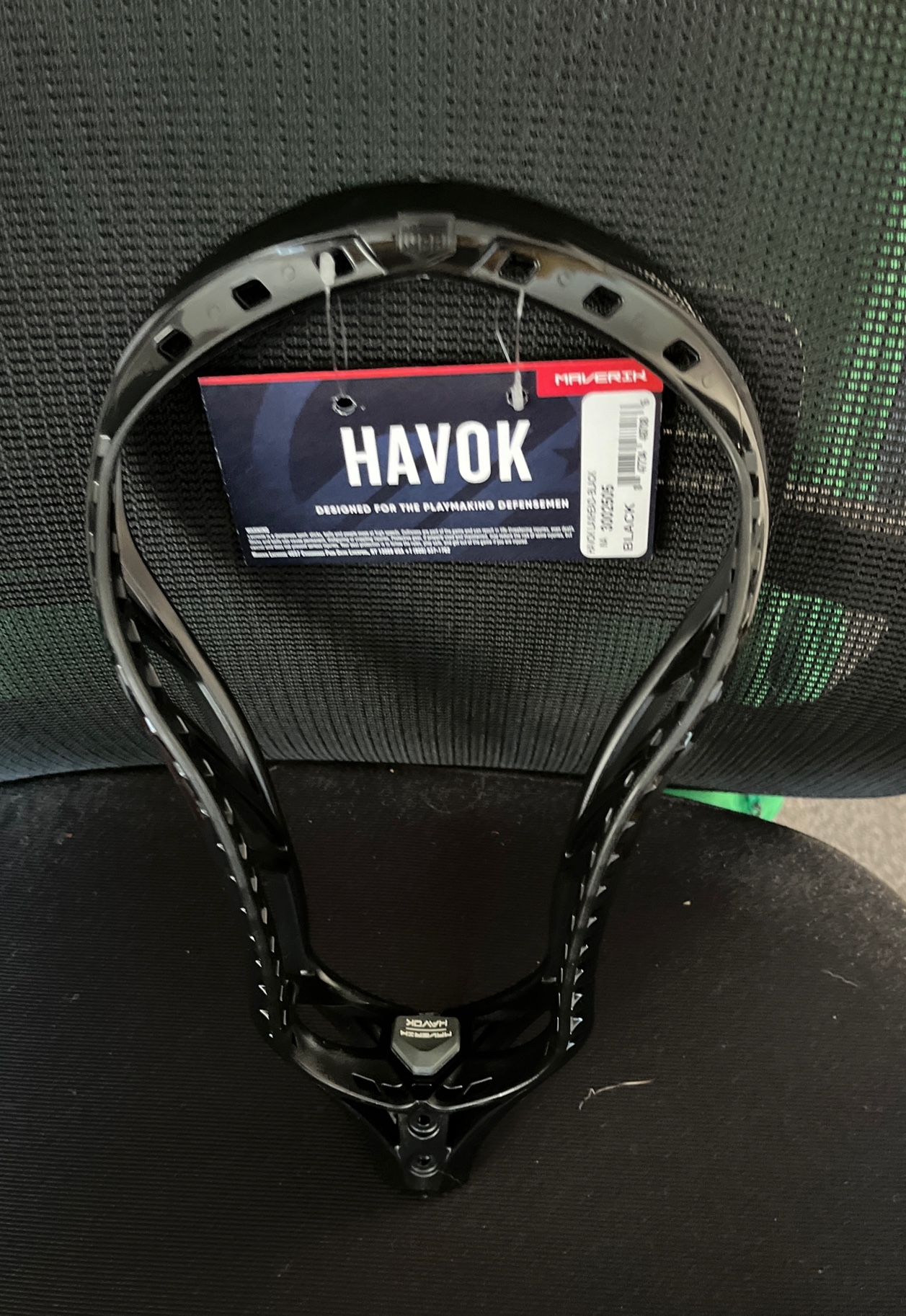Maverik Havok Lacrosse Head Unstrung Lax Black LSM Defense NWT New