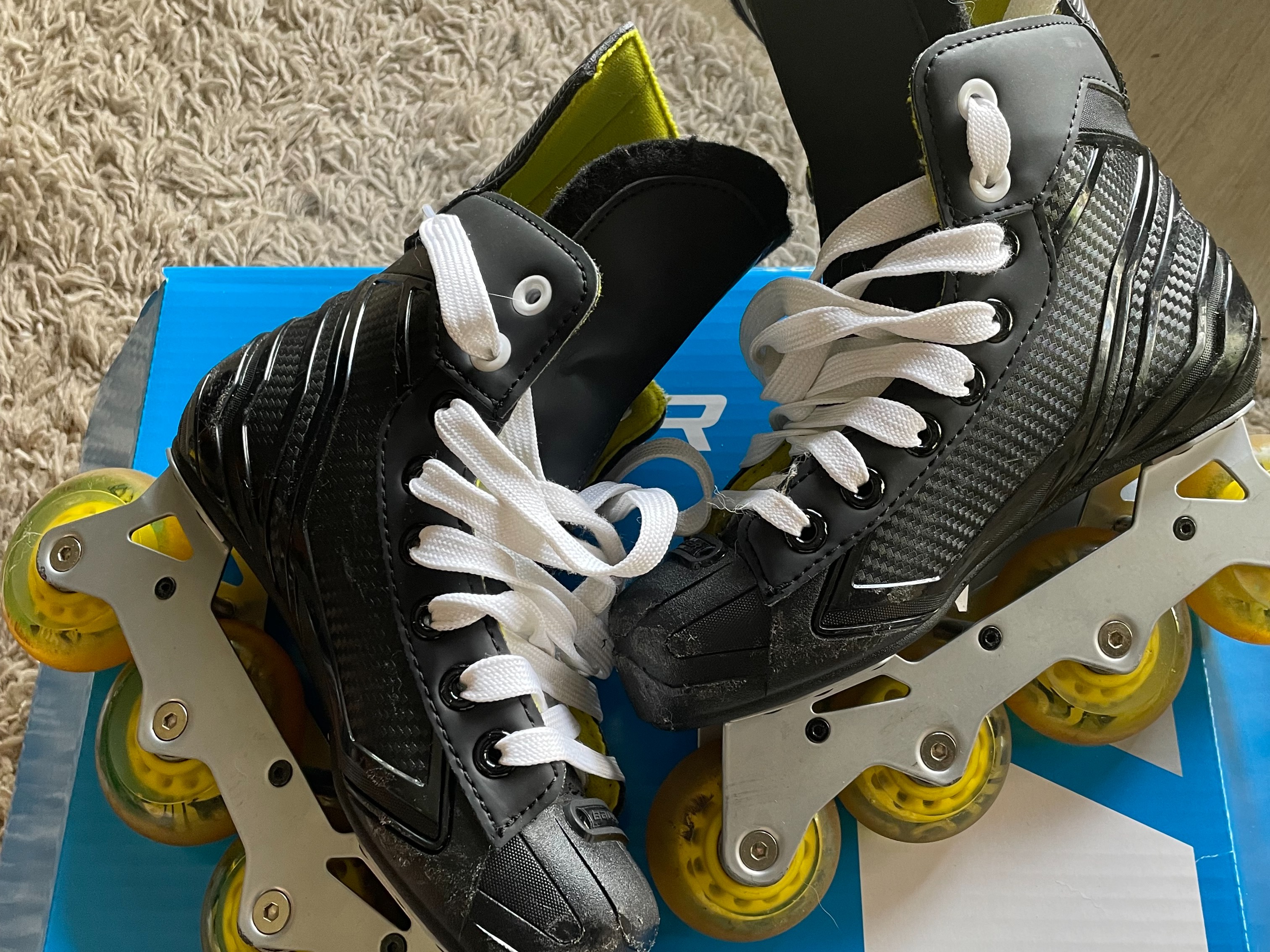 Used Bauer RS Inline Skates Regular Width Size 1 SidelineSwap