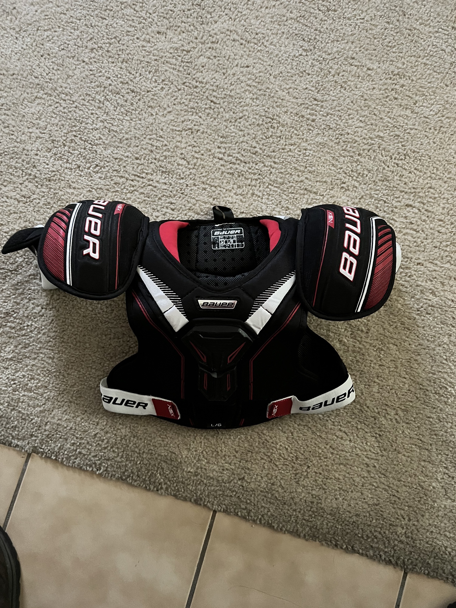 Junior Large Bauer NSX Shoulder Pads SidelineSwap