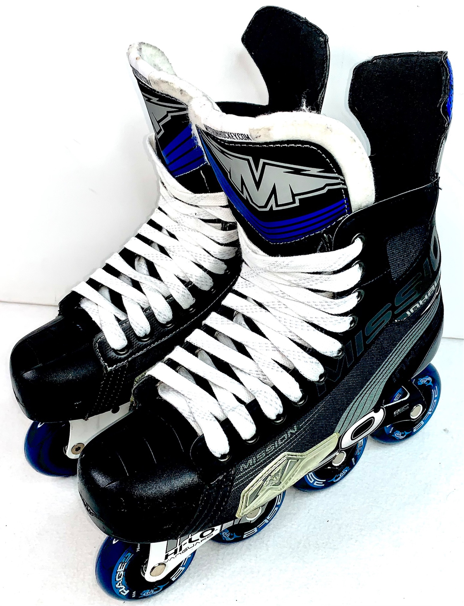 MISSION Inhaler AC6 Inline Hockey Skates Sz 9.5 E (11 Men US Shoe 45 EU