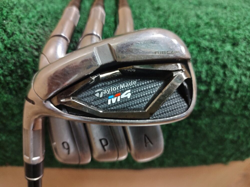 Taylormade M4 Golf Iron Set 8PW,AW Graphite Shaft Regular Flex Left Handed LH SidelineSwap