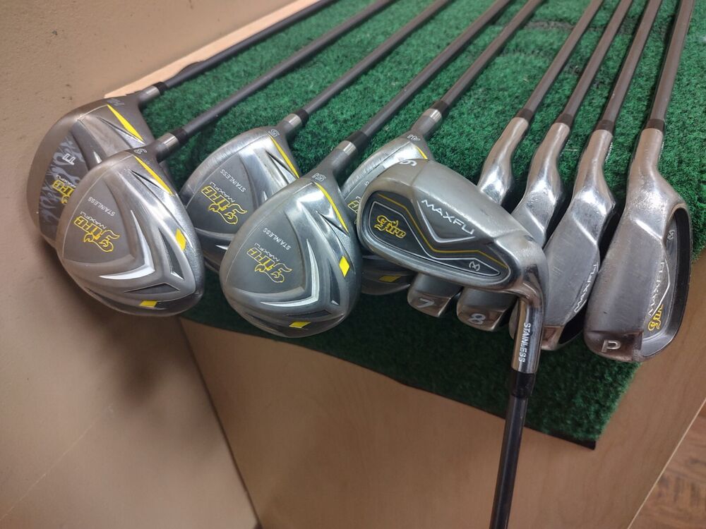 Maxfli Fire 10 Piece Golf Womens Graphite Complete Set Ladies Flex