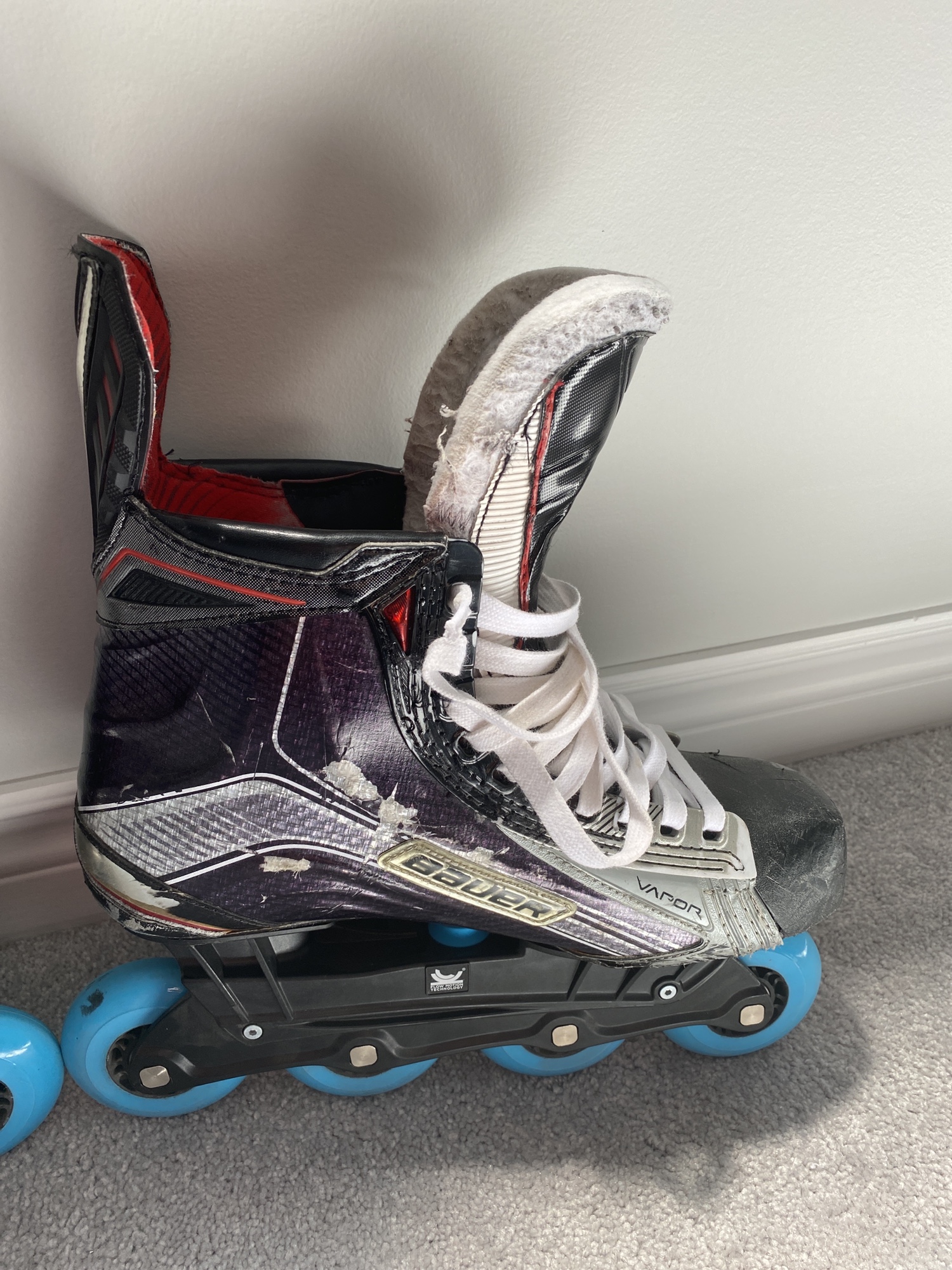 Used Bauer/Marsblade Regular Width Size 8.5 Vapor 1X Hockey Skates SidelineSwap