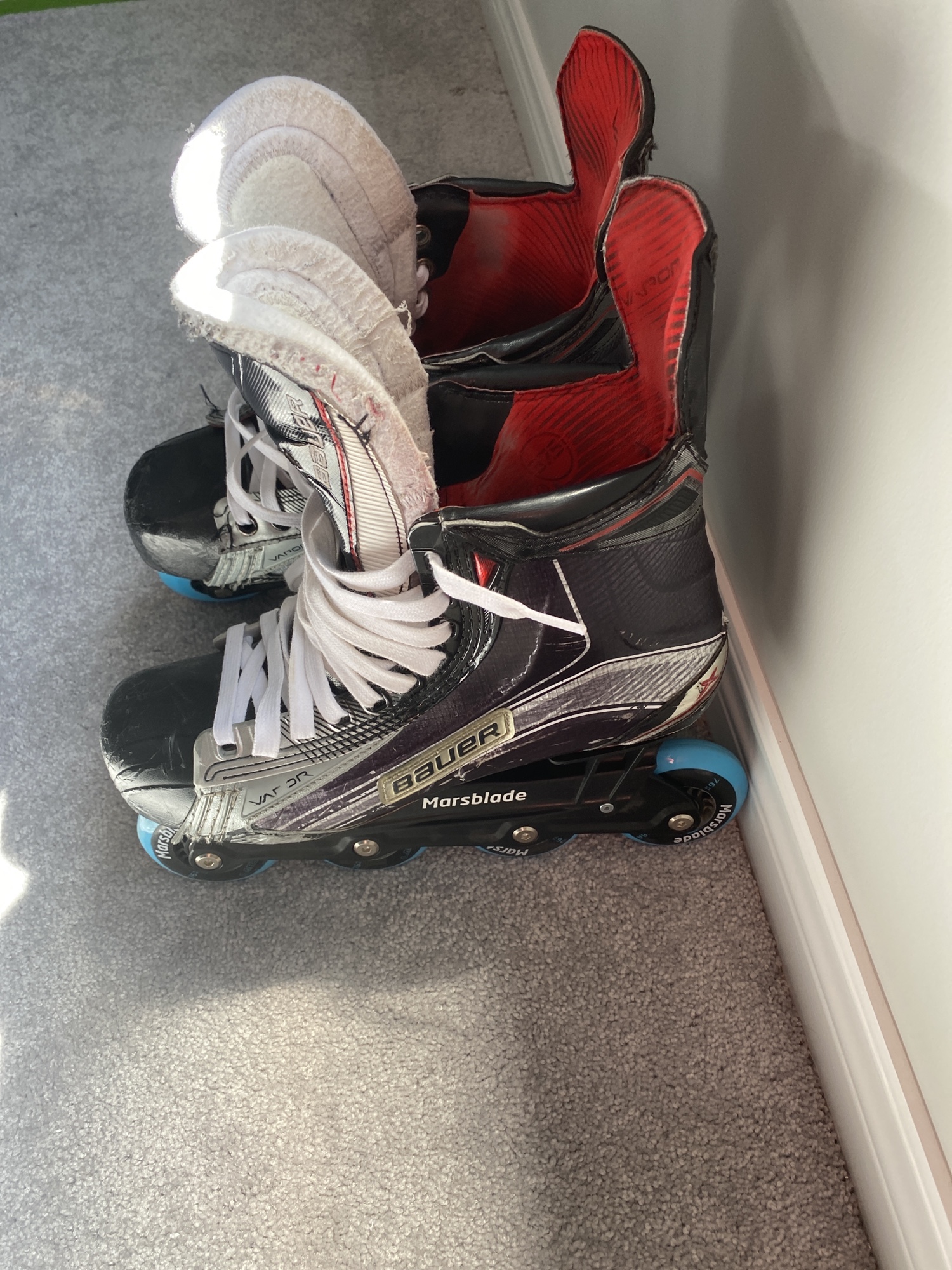 Used Bauer/Marsblade Regular Width Size 8.5 Vapor 1X Hockey Skates SidelineSwap