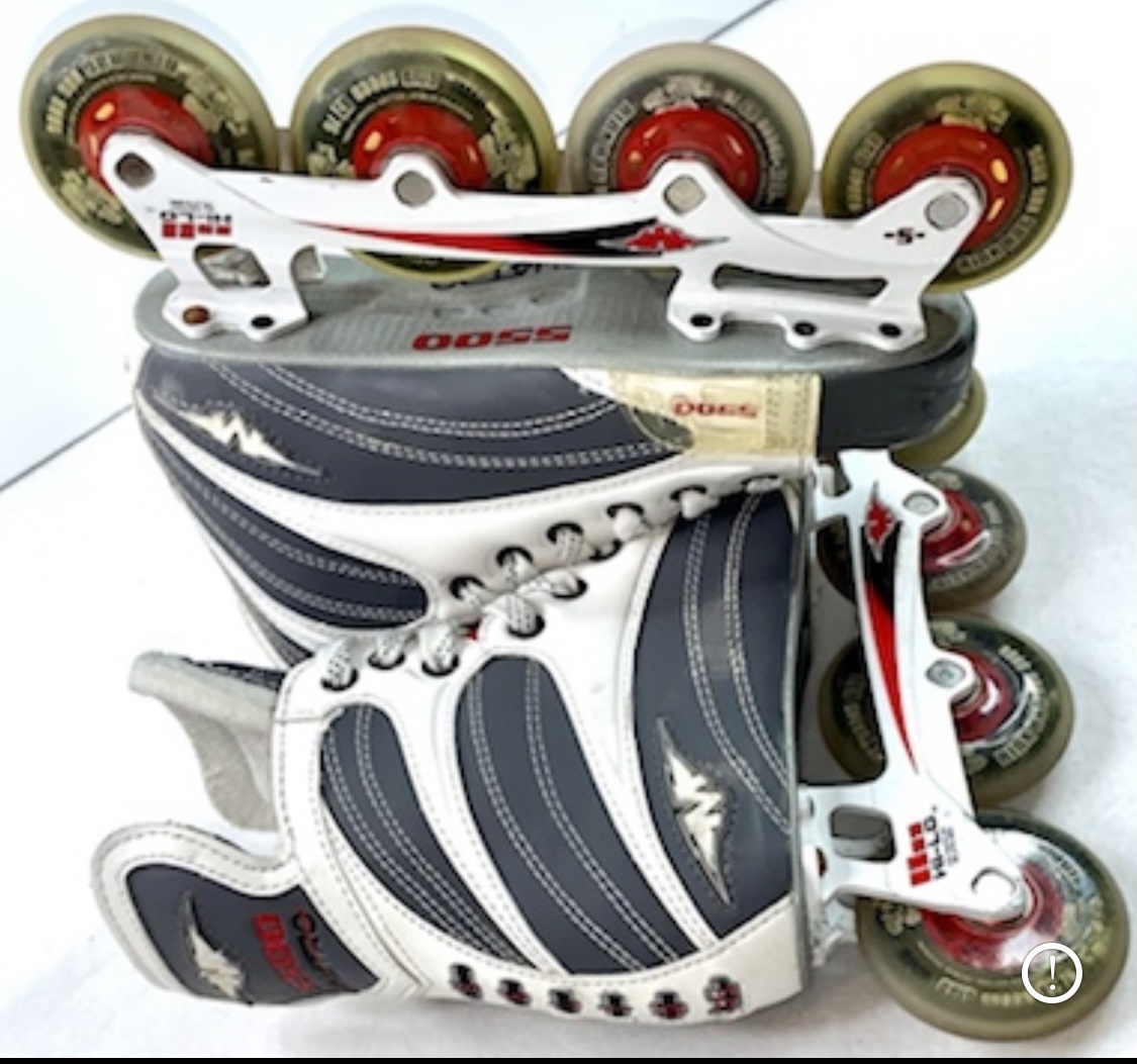 Mission Quattro 5500 Inline Hockey Roller Skates Size 7D (US Men Shoe 7